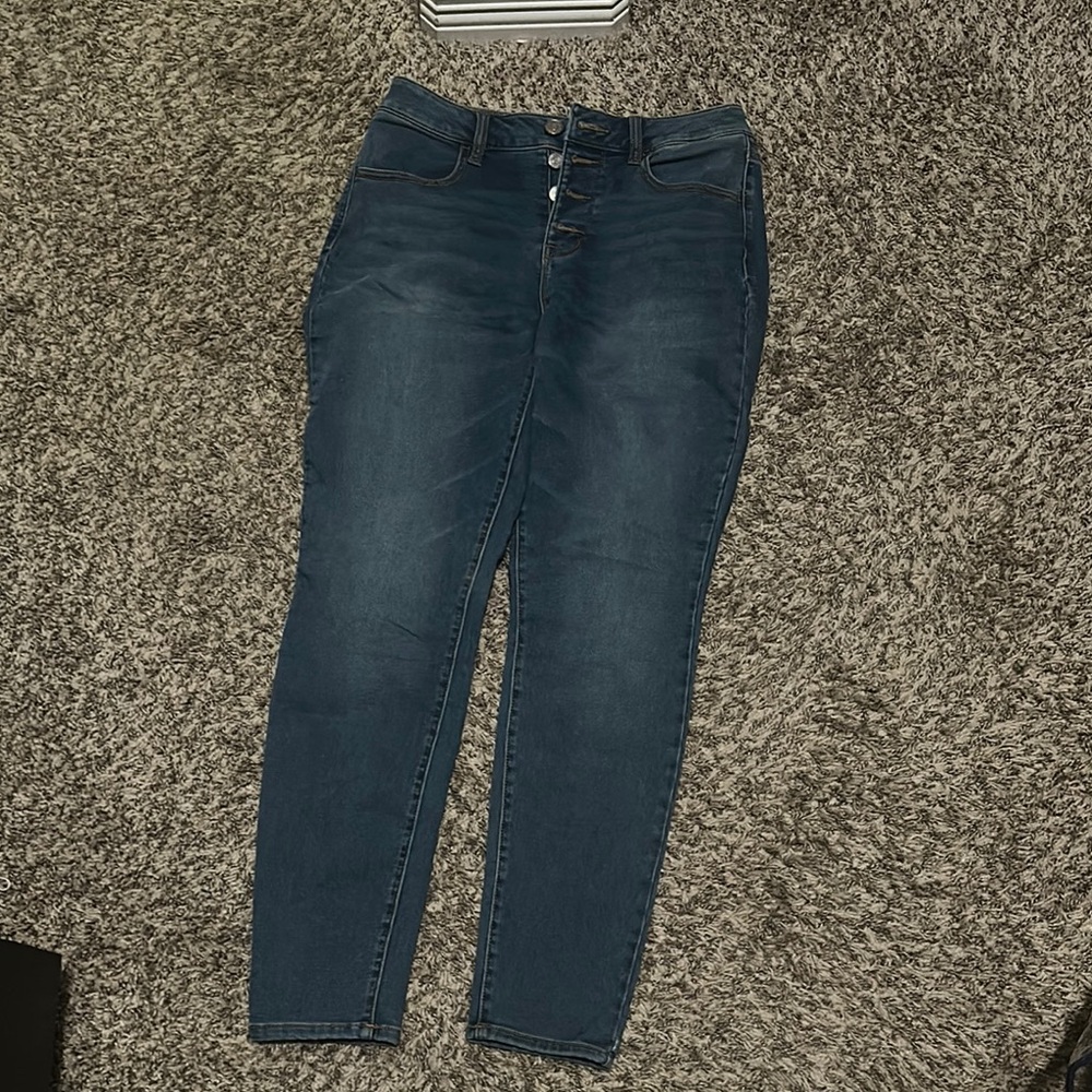 Maurices High Rise Blue Jeans Classic Style Medium Regular